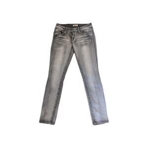 LEI Ashley Low Rise Jeans Size 9 Regular Gray Distressed Wash Women’s Denim